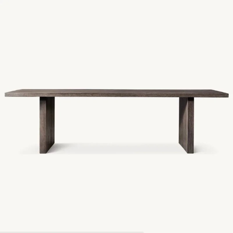Premium Solid Wood Square Dining Table - Customizable American Style Home Furniture