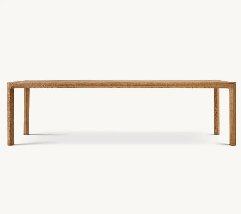 Chic American Modern Solid Wood Dining Table for Home, Hotel, Restaurant, Villa