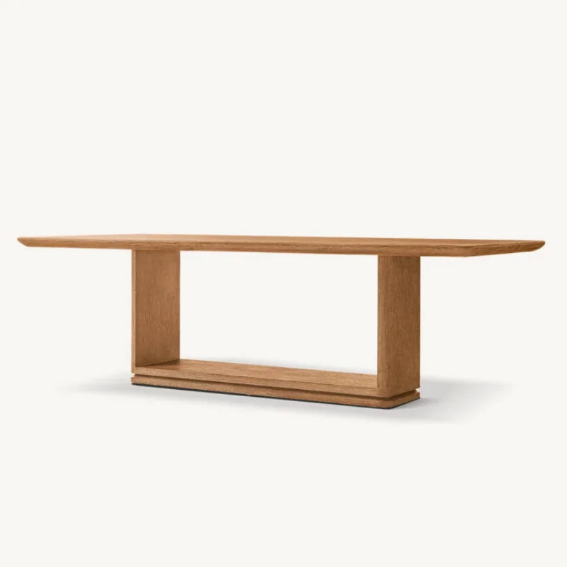 Elegant Solid Oak Modern Danish Dining Table: Home, Hotel, Restaurant Use