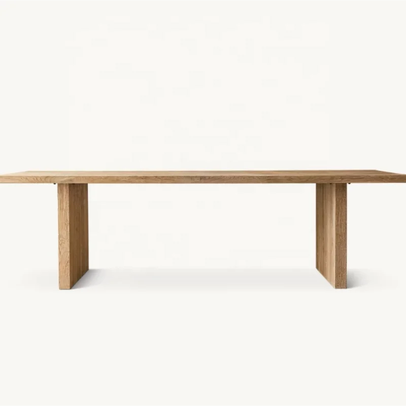 Exquisite Solid Wood Dining Table Set - Customizable for Hotel & Home