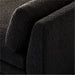 Plinth 80-inch Armless Black Boucle Sofa: Modern Solid Wood Living Room