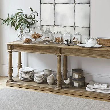Rustic Reclaimed Fir Wood Console Table - Antique Hallway Living Room Entryway Accent