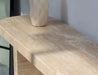 Elegant Tostone Natural Travertine Console Table for Modern Entryway Living Room Decor