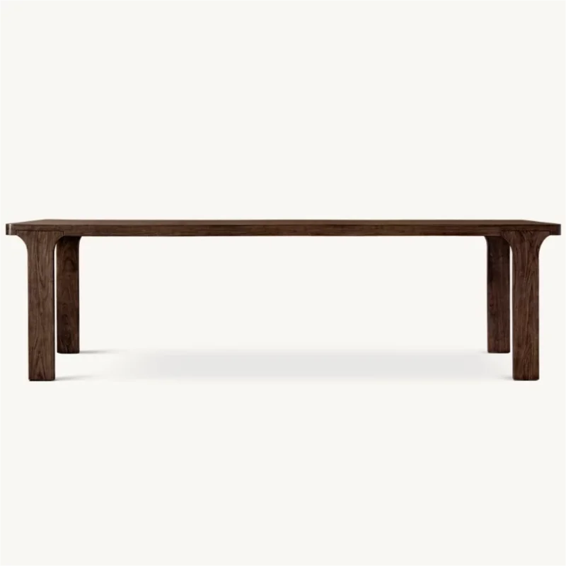 Elegant American Solid Wood Dining Set - Customizable for Home, Hotel, Restaurant Villa.