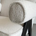 Boucle Creme Lounge Armchair with Black Oak Frame - Modern Comfort Seating