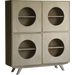 Elegant Nordic Oak Wood Storage Cabinet for Living Room Sideboard