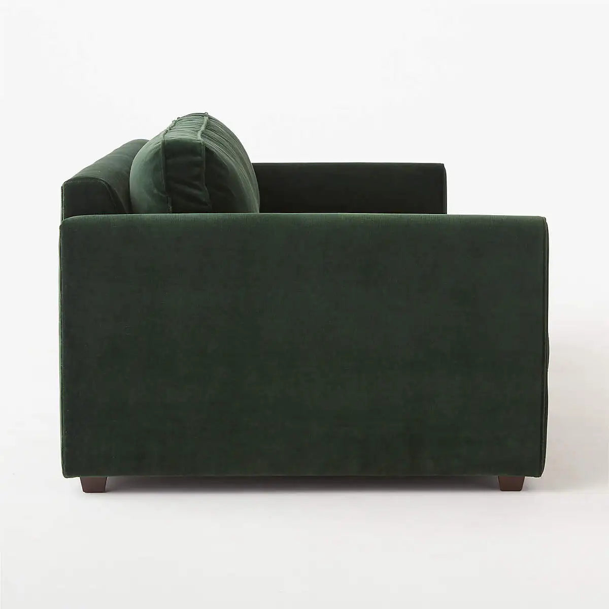 Luxurious 100-inch Green Velvet Sofa Modern Minimalist Living Room Couch