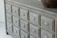 Scandinavian Rustic Recycled Pine Sideboard Cabinet with Multiple Drawers