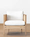Charming Nordic Rattan Cane Frame Occasional Chair for Modern Living Rooms