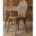 Elegant Solid Oak Wood Round Rattan Back Dining Chair for Events & Home
