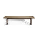 Elegant Retro Saddle Leather Bench Ottoman, Heavy-Duty Long Stool for Hallway Living Room