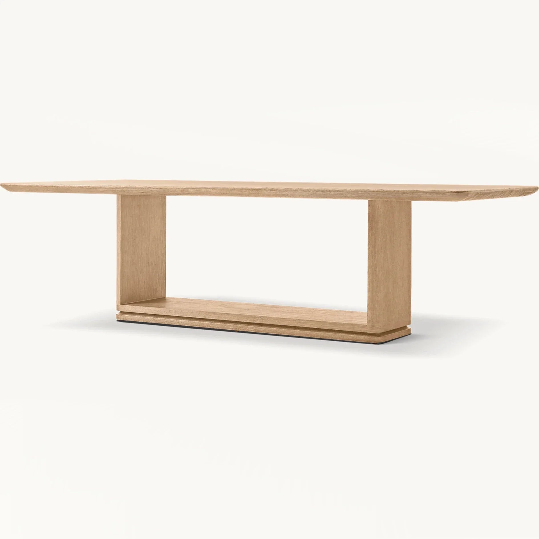 Modern Luxury Solid Wood Handcrafted Dining Table - Elegant Farmhouse Style
