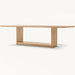Modern Luxury Solid Wood Handcrafted Dining Table - Elegant Farmhouse Style