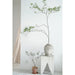 Chic Distressed Solid Pine Square Stool - French Nordic Coastal Living Accent