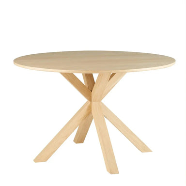 Classic Solid Oak Wood Round Dining Table Modern Kitchen Wedding Furniture