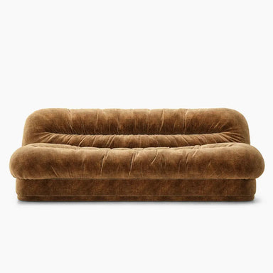 Elegant Italian Style 3-Seater Chenille Cloud Sofa, Soft Beige Living Room Couch