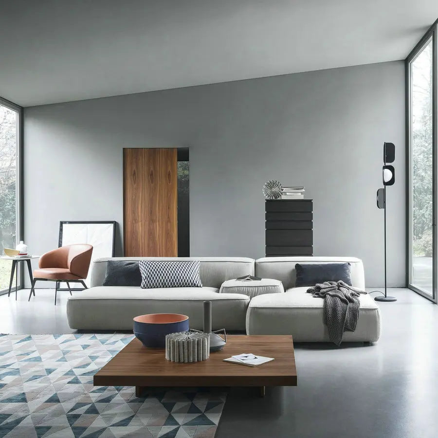 Luxury Velvet Modular Cloud Sectional Sofa - Tufted, Large, Modern Comfort