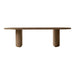 Luxury Postmodern Handcrafted Wooden Rectangle Dining Table