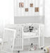 Versatile 9-in-1 Solid Wood Baby Crib: Multi-Functional Adjustable Infant Toddler Bed