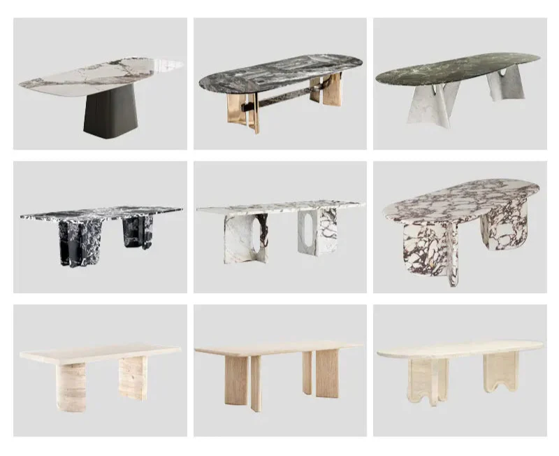 Luxurious Tostone Calacatta Viola Marble Rectangle Console Table for Elegant Spaces