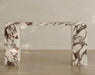 Elegant Calacatta Viola Marble Console Table for Entryway Living Room Decor