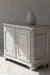 Chic European Country Antique White Sideboard Recycled Pine Wood Cabinet