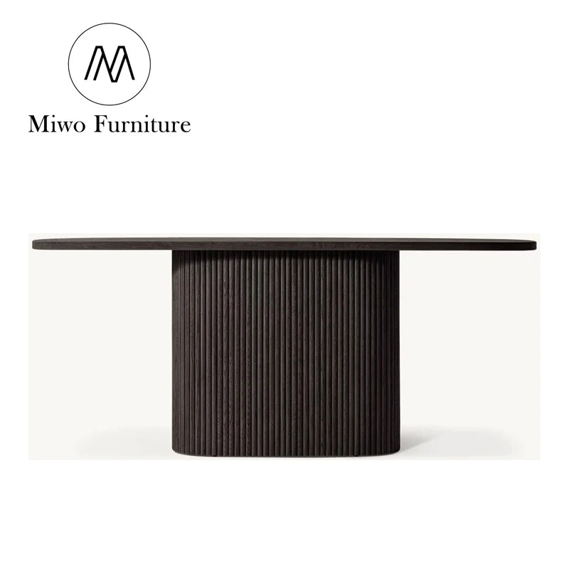 Handmade Luxury Solid Wood Modern Villa Passage Entryway Console Table