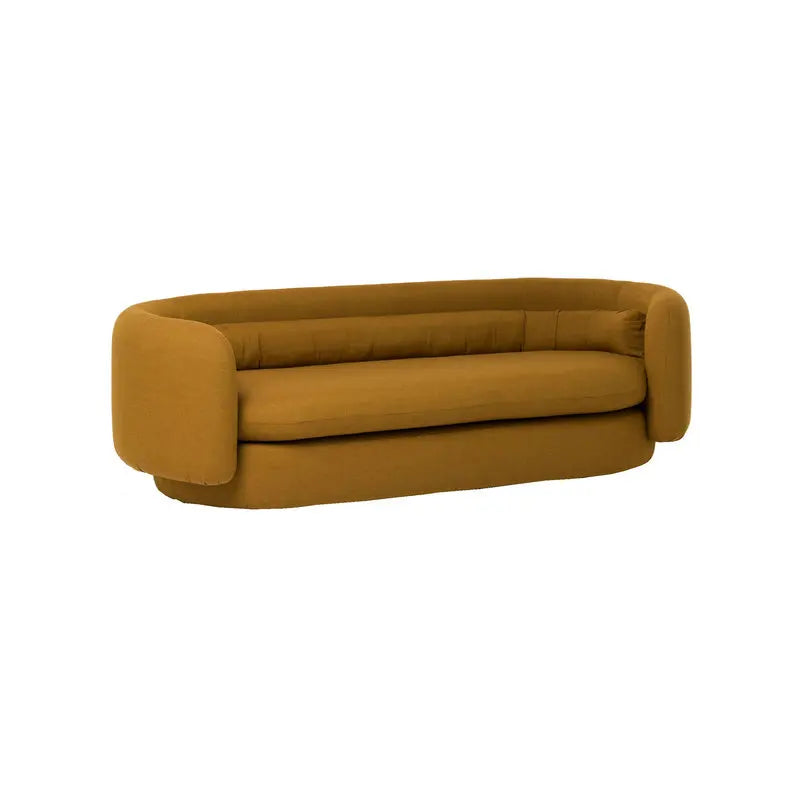 Modern Luxury Crushed Velvet Curved Floor Sofa, Italian Style Living Room Couch