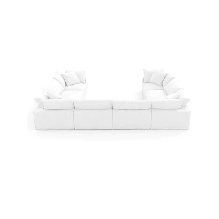 Luxury Boucle Down Feather Modular Cloud Sectional Sofa for Living Room