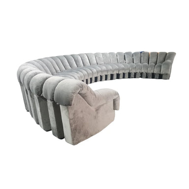 Italian Luxury Modular Snake Sectional Sofa Set for Modern Living Rooms