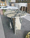 Elegant Green Italian Marble Side Table - Durable Modern Coffee Table Accent