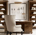 Executive Solid Wood Writing Study Desk Modern Console Table Office Furniture