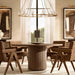 Luxury American Boutique Solid Wood Dining Table and Chair Set