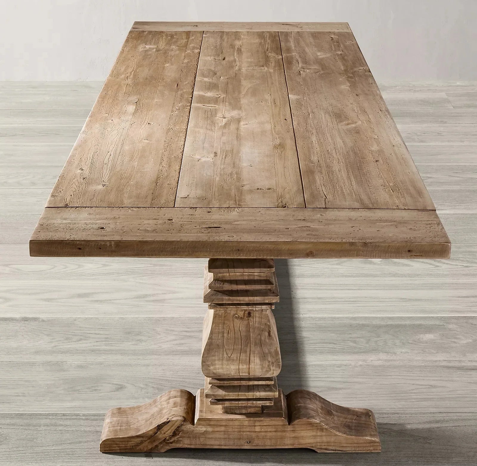 Long Solid Wood Dining Table for Home and Eating
