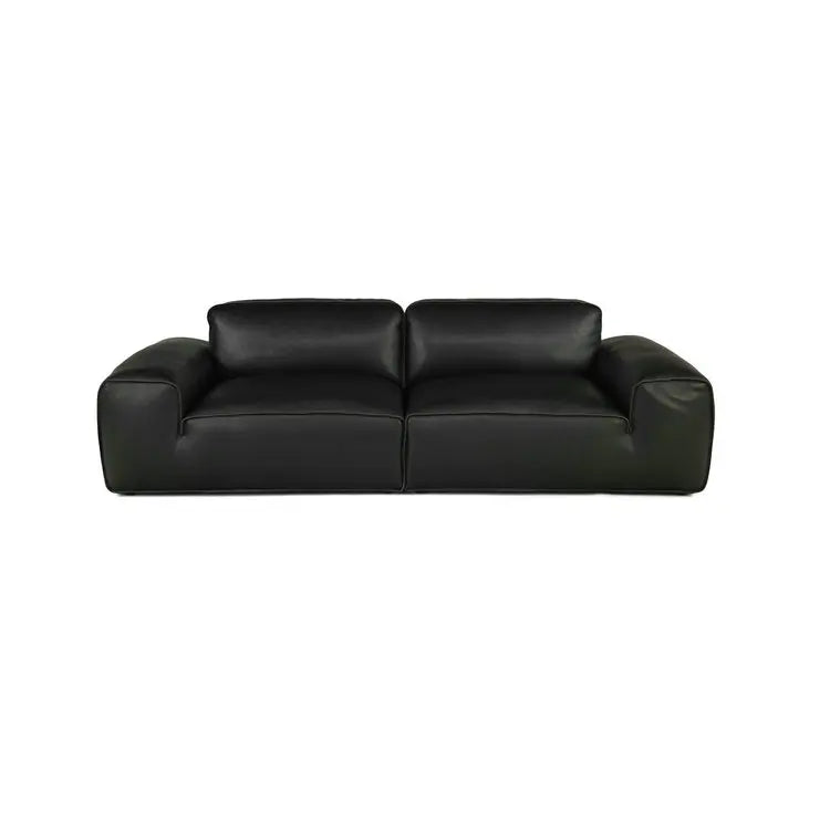 Luxurious Italian Genuine Leather Modular Sectional Sofa Set for Modern Living
