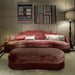 Elegant Velvet Curved Fringe Sofa with Tassels for Luxurious Living