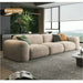 Luxurious Velvet L-Shape 3-Seater Sectional Sofa, Modern Corner Couch