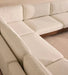 Modern Luxury Fabric Single Sofa Chaise with Oak Wood Legs