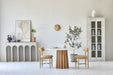 Modern Concrete Console Table - Japandi Nordic Minimalist Living Room Entryway Furniture