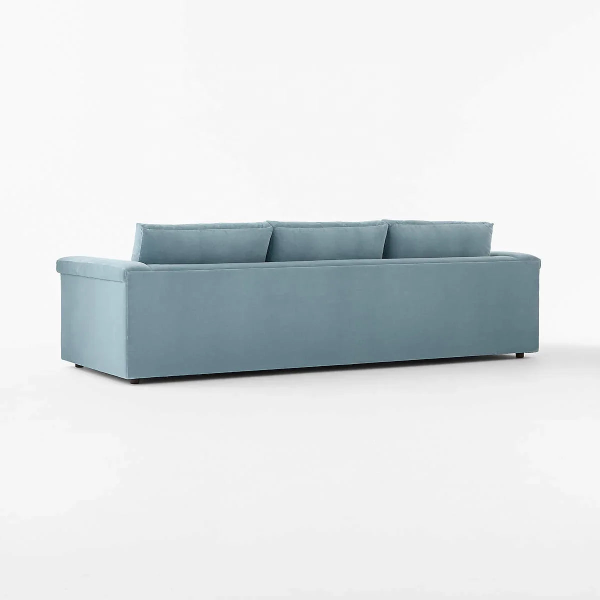 Luxurious Light Blue Performance Velvet Sectional Sofa for Modern Living Rooms
