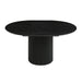 American Style Round Extendable Solid Oak Pedestal Fluted Dining Table