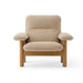 Modern Boucle Sheepskin Armchair Lounge Chair for Living Room Accent