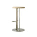 Modern Wooden Bar Stool with Leather Seat, High Counter Chair