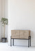 Japandi Recycled Pine Steel Sideboard: Rustic Wood Accent Cabinet for Living Room