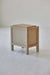 Boho Rattan Oak Wood Nightstand Bedside Table with French Country Charm