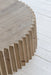 Elegant Round Wooden Coffee Table - Designer Solid Pine Centerpiece Furniture