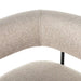 Luxury Boucle Upholstered Counter Stool, Metal Frame, Modern Bar Chair