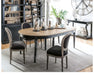 Elegant French Country Solid Oak Extendable Oval Dining Table - Farmhouse Design