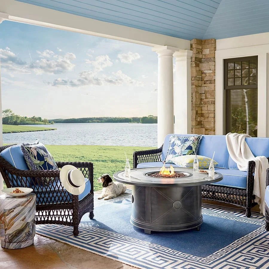 All Weather Wicker Sectional Sofa for High-End Commercial Patio Fitouts