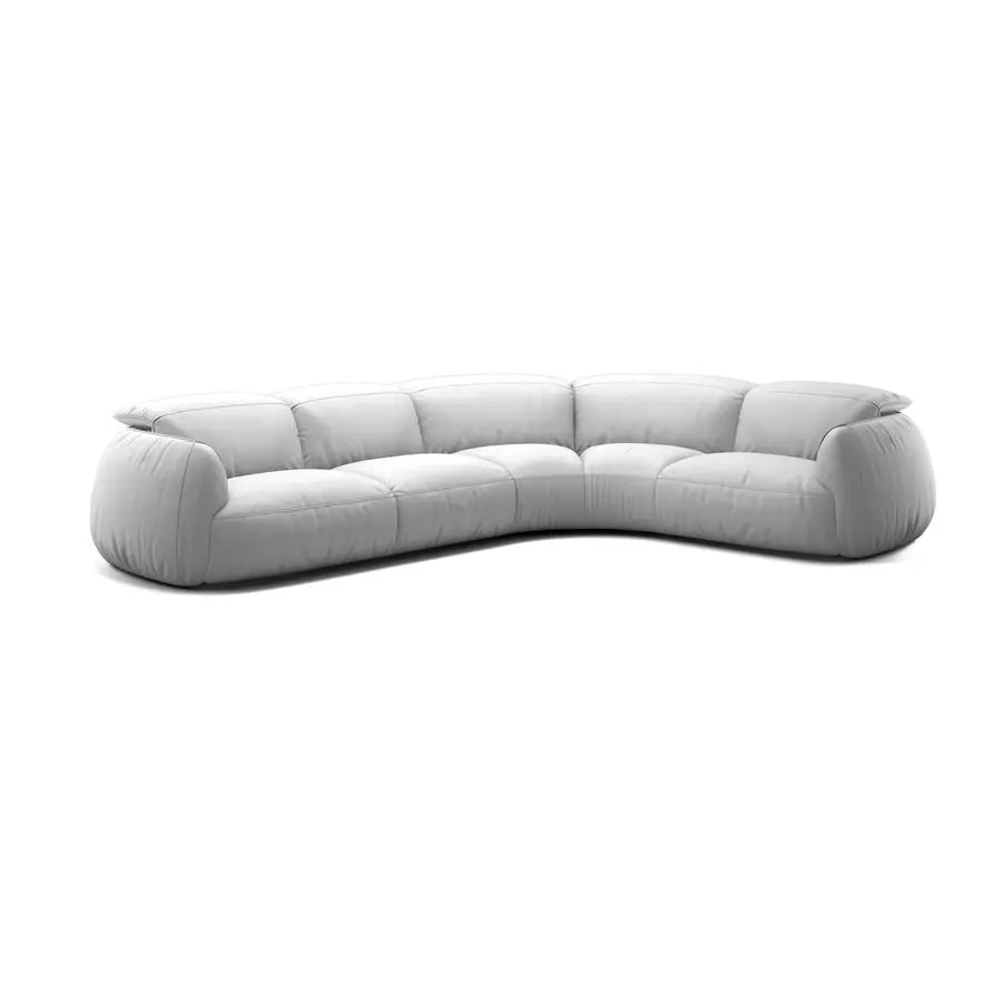 Modern L-Shape Sectional Sofa: Faux Leather, Modular Design, Comfort Couch